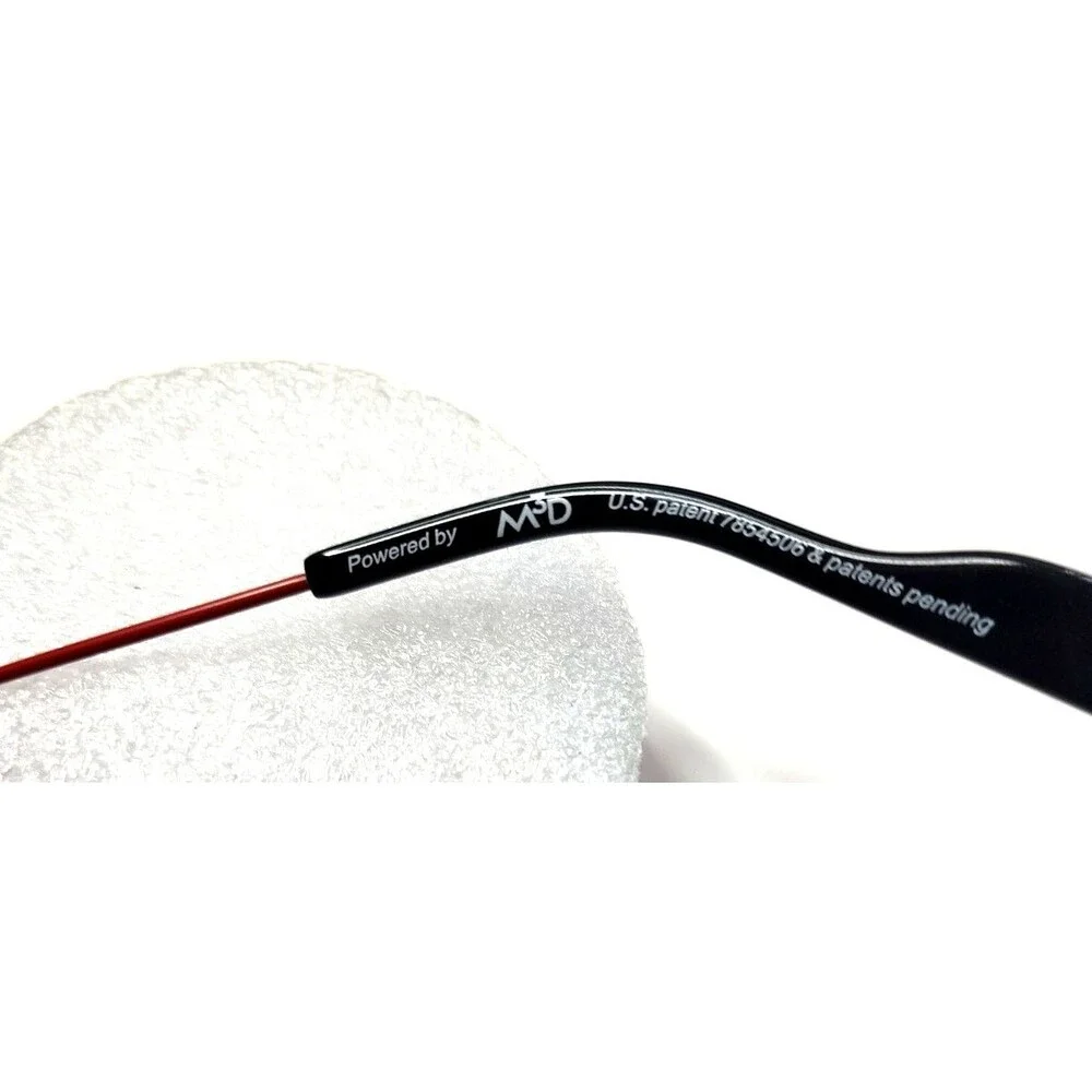 Rogue M3D NEW RE1000 615 Matte Red Metal Aviator Sunglasses Cat Eye 50-19-139